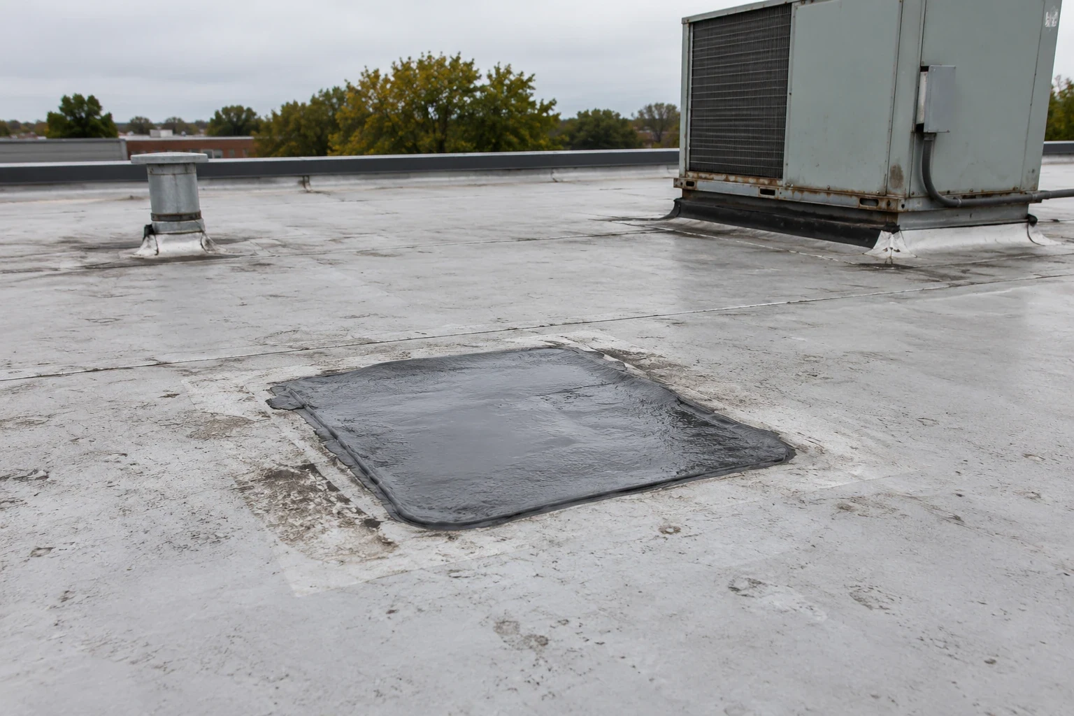Commercial Roof Membrane Puncture Repair in Independence, MO